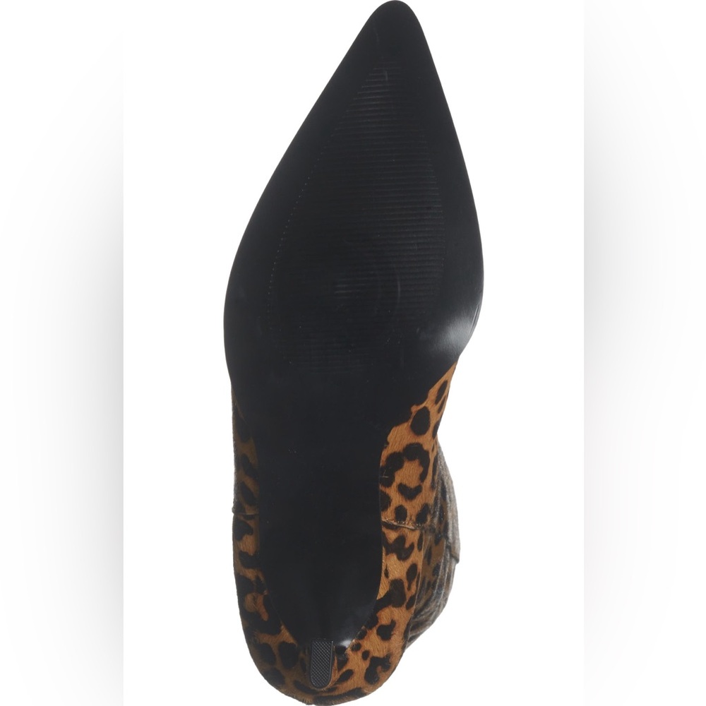 Steve Madden Leopard Print Heeled Boots - Picture 6 of 8
